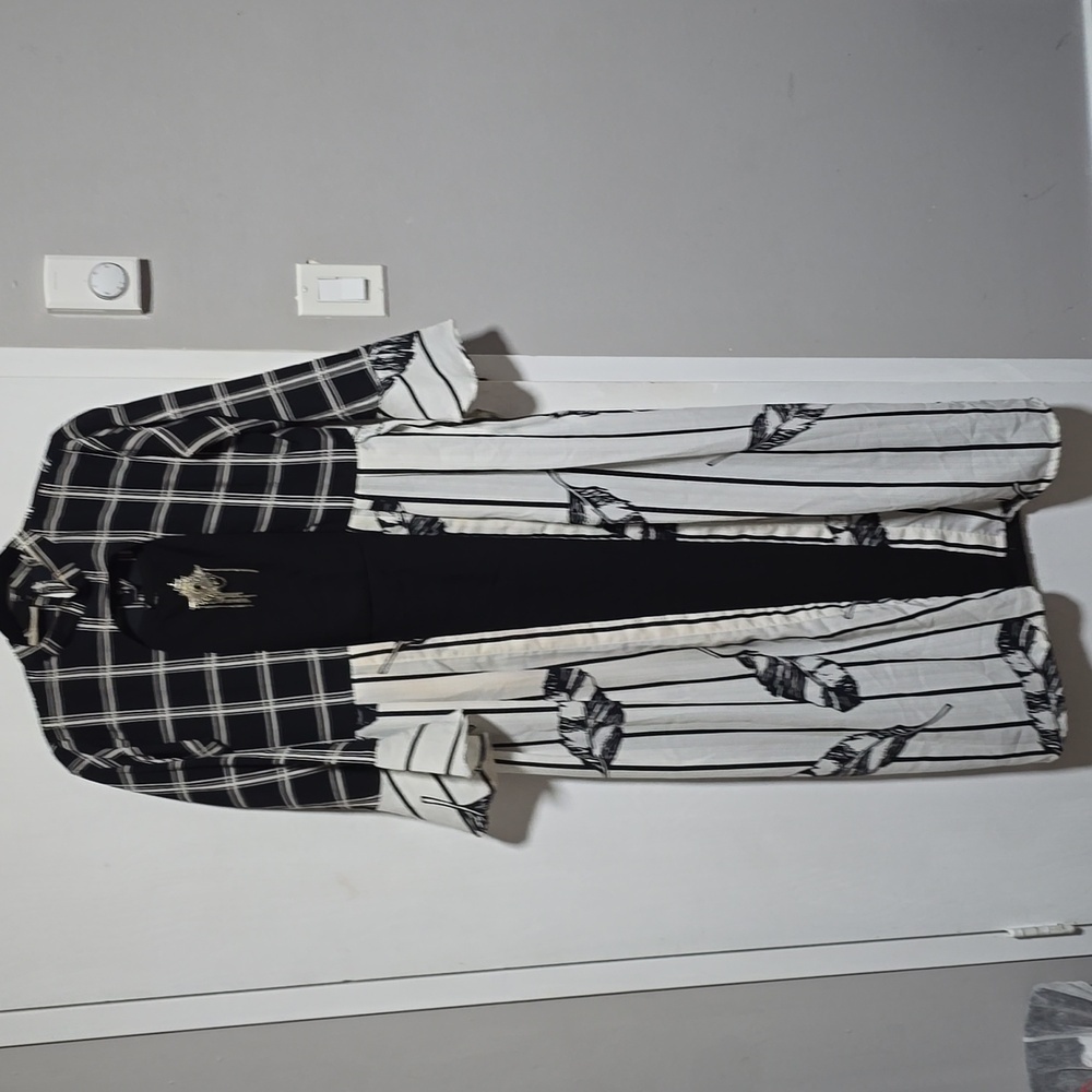 Womens Long Maxi Dress Long Sleeves Dress And Cardigan Unique Size XL